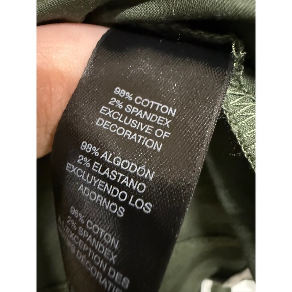 White House Black Market Green Short Sleeve Jacket Satin Material Size 6 - Picture 5 of 6